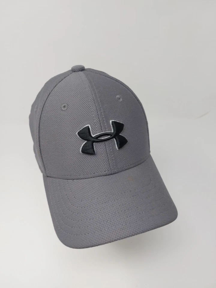 Under Armour UA Classic Fit Gray Youth S/M Fitted Hat Cap - Image 2 of 4