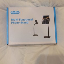 Tech Mila Multifuncional Teléfono Celular/Tableta Manos Libres Trípode Soporte de Metal