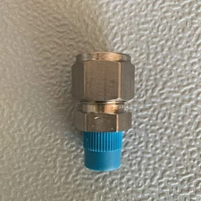 Swagelok Connector Fitting, 1/2" Tube x 1/4" Male NPT,  SS-810-1-4