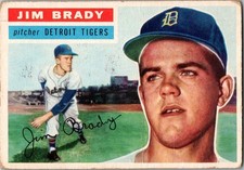 1956 Topps - Jim Brady #126 White Back (RC)