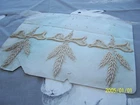 Lot of 3 very nice ears of wheat shaped applications. 19th century. Ref 196