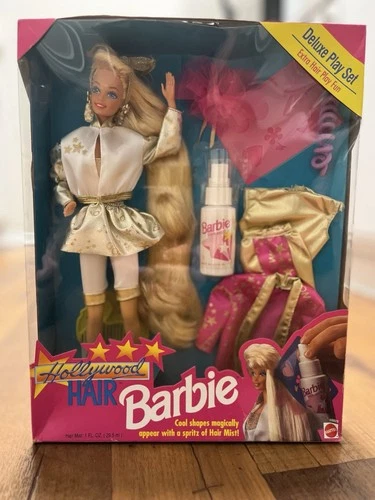 Vintage 1993 Mattel Hollywood Hair Barbie Deluxe Playset NIB Never Opened
