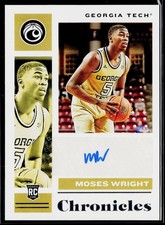 Moses Wright 2021 Panini Chronicles Draft Picks Rookie Signatures Auto