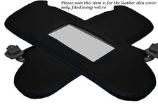 BLUE STITCH FITS VAUXHALL OPEL ASTRA MK4 4 G HOLDEN 98-05 2X SUN VISORS COVERS