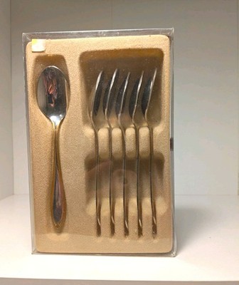 Solingen Germany 18/10 Two Tone 6 piece Teaspoon Set New In Box
