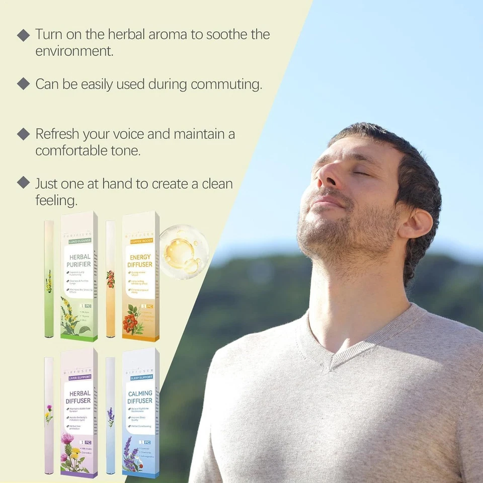 Herbal Diffuser Pen with Extracts of Mullein, Hyme for Lung Clean - Image 3 of 4