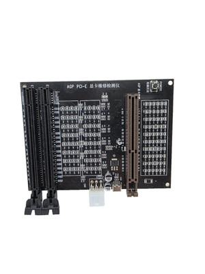 PCI-E AGP Graphics Card GPU Diagnostic Tester LED Indicator Board Type-C 6-Pin
