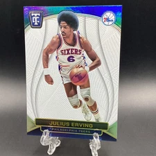 Julius Erving "Dr.J" WHITE 25/25 Bookend SN 2024-25 Totally Certified #184 76ers