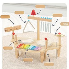 Xylophone Drum Set Montessori Musical Instruments Set Sensory Educational Toys