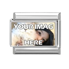9mm Italian Photo Charm Custom Personalise Picture Charm Fits Nomin. Bracelet
