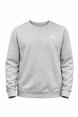 Nike Sportswear Club Fleece Sweatshirt Crewneck Gray Heather Size XL BV2662-063