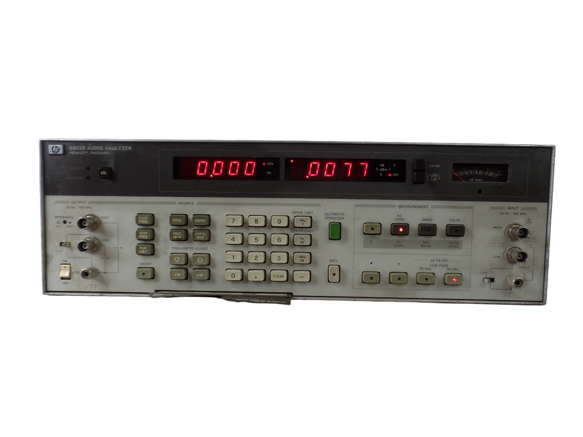 HP 8903B Audio Analyzer for sale online | eBay