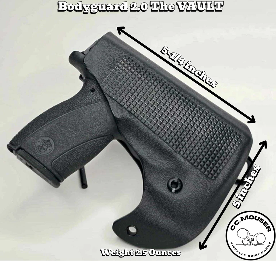 保镖保险库 2.0 前口袋皮套,Kydex/Boltaron — 第 4/4 张图片