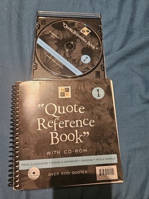 Quote Reference Book with Cd
