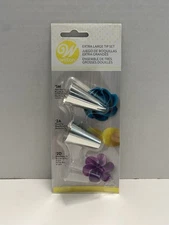 Wilton Piping Tips #1M & #2A (missing #2D) Stainless Steel Extra Large Tips