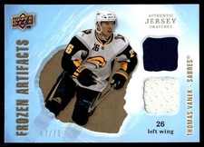 2008-09 Artifacts Frozen Artifacts Dual Gold Thomas Vanek 67/75 Buffalo Sabres
