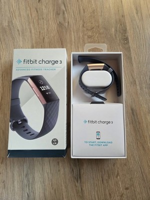 FitBit Charge 3 Fitnesstracker - Blaugrau Rosegold