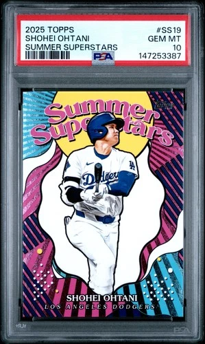 147253387 Shohei Ohtani 2025 Topps #SS-19 Summer Superstars PSA 10