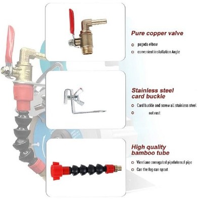 Efficient Dust Removal Water Injection Nozzle For Tile Marble Cutting Tools 2PCS