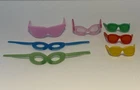 Vintage *Barbie* Accessory Lot Translucent Hot Pink Cat eye Sunglasses And More