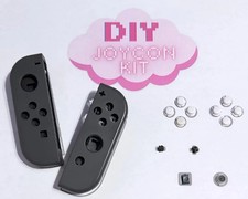 Title: DIY Switch Joy-Con Shell Kit Black White Buttons Replacement