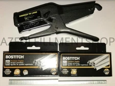 Bostitch B8 Stapler 02245 Plier Staple Gun w/ 2 Boxes of Staples, 1/4" + 3/8"