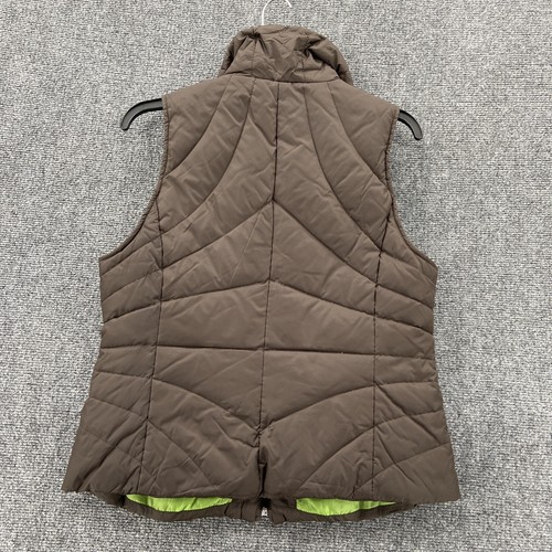 Kenneth Cole Reaction Down Quilted Vest Womens Size Medium Brown Pockets - Picture 2 of 12