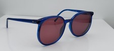 Vintage Jennt Blue Oval Sunglasses FRAMES ONLY Hong Kong