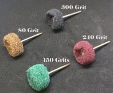 40 1" 25mm Abrasive Buffing Polishing Wheel Fits Dremel Rotary Tool 1/8