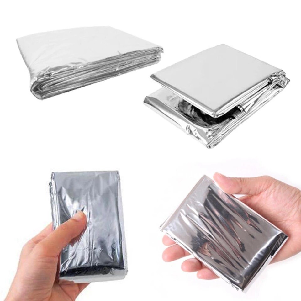 5 Pack Emergency BLANKET Thermal Survival Safety Insulating Mylar Heat
