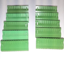 Qty 10 - 12 Position, 5mm vertical phoenix female T connector AMX,Crestron, etc