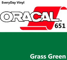 12"x5' - Grass Green - Oracal 651-shiny Adhesive Vinyl-Craft Hobby Sign Cutters