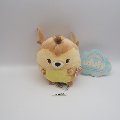 Bambi Deer D1403C Disney Ufufy Plush 4'' Stuffed  TAG Toy Doll Japan
