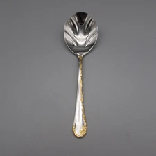 Oneida Stainless Flatware -  GOLDEN BELLE ROSE -  Casserole Spoon COMMUNITY