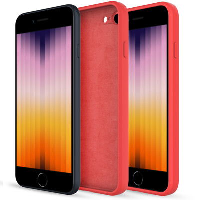 For iPhone SE 3rd 2022/2nd 2020 Generation/8/7 Case Liquid  Silicone Cover Soft