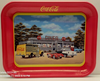 Coca Cola Signature Series Tray 1994 ''Sign of Good Taste'' by Pamela Renfroe