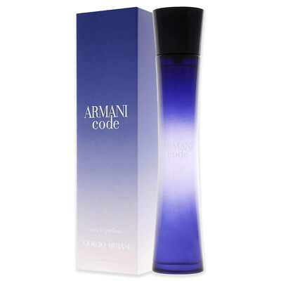 Giorgio Armani Code for Women Eau De Parfum Spray, 2.5 Fl Oz 75 ML Sealed Perfum