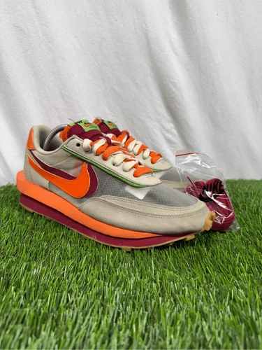 Nike Sacai LD Waffle CLOT Kiss of Death Net Orange Blaze DH1347-100 Größe 10,5