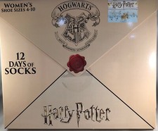 12 Days Of Socks Harry Potter Ladies Shoe Size 4-10 Womens Christmas
