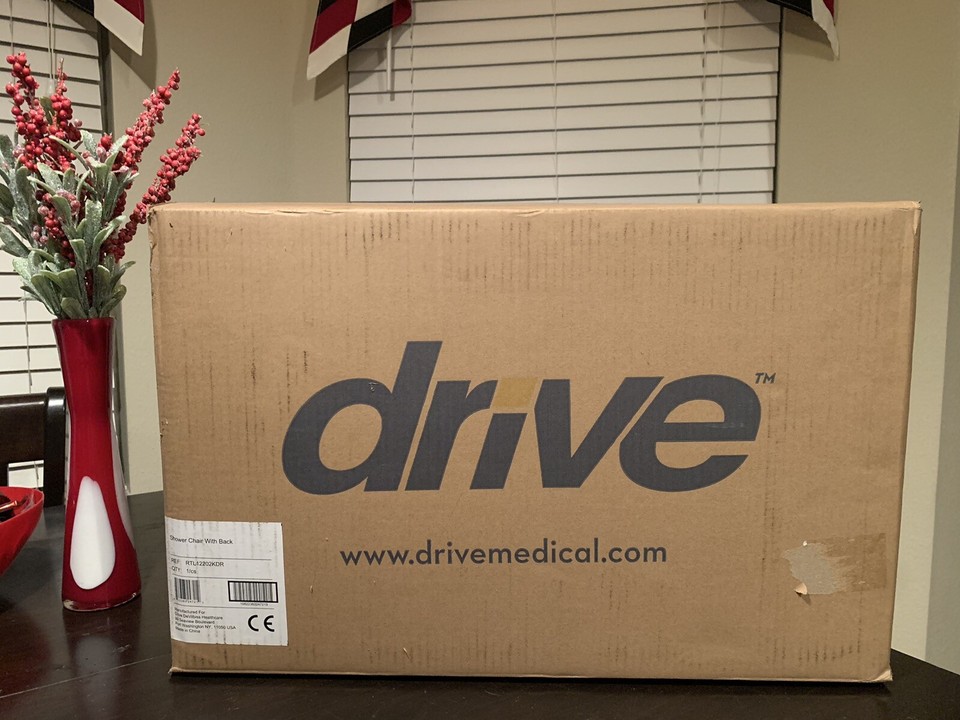 Drive Medical RTL12202KDR Handicap Bathroom Bench/ Shower Chair with