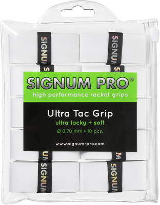 SIGNUM PRO Ultra Tac Grip OVERGRIP ( 10er Pack ) weiß