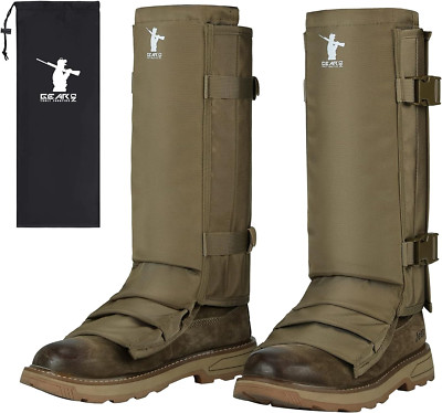 Snake Gaiters Snake Chaps, Waterproof Lower Legs Snake Guards, Snake Bite Protec