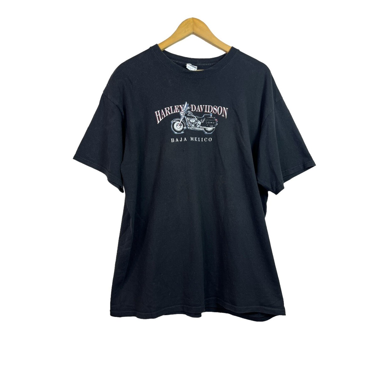 Vintage Harley Davidson Mens Baja California Eagle Motorcycle T