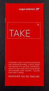 2000s Virgin Atlantic Airlines Join Rewards Flight Club Vintage Travel Brochure