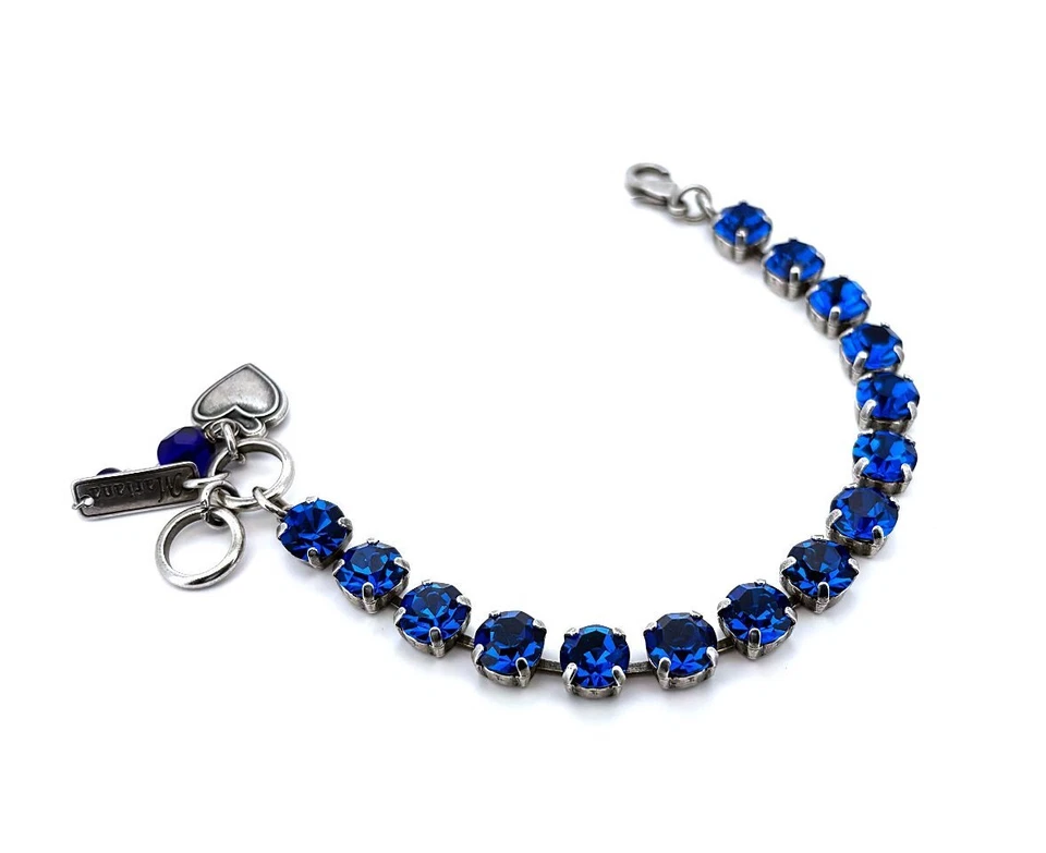 Pulsera Por Mariana Mujer Glamorosa Capri Azul Cristales Swarovski Foto 3 de 4