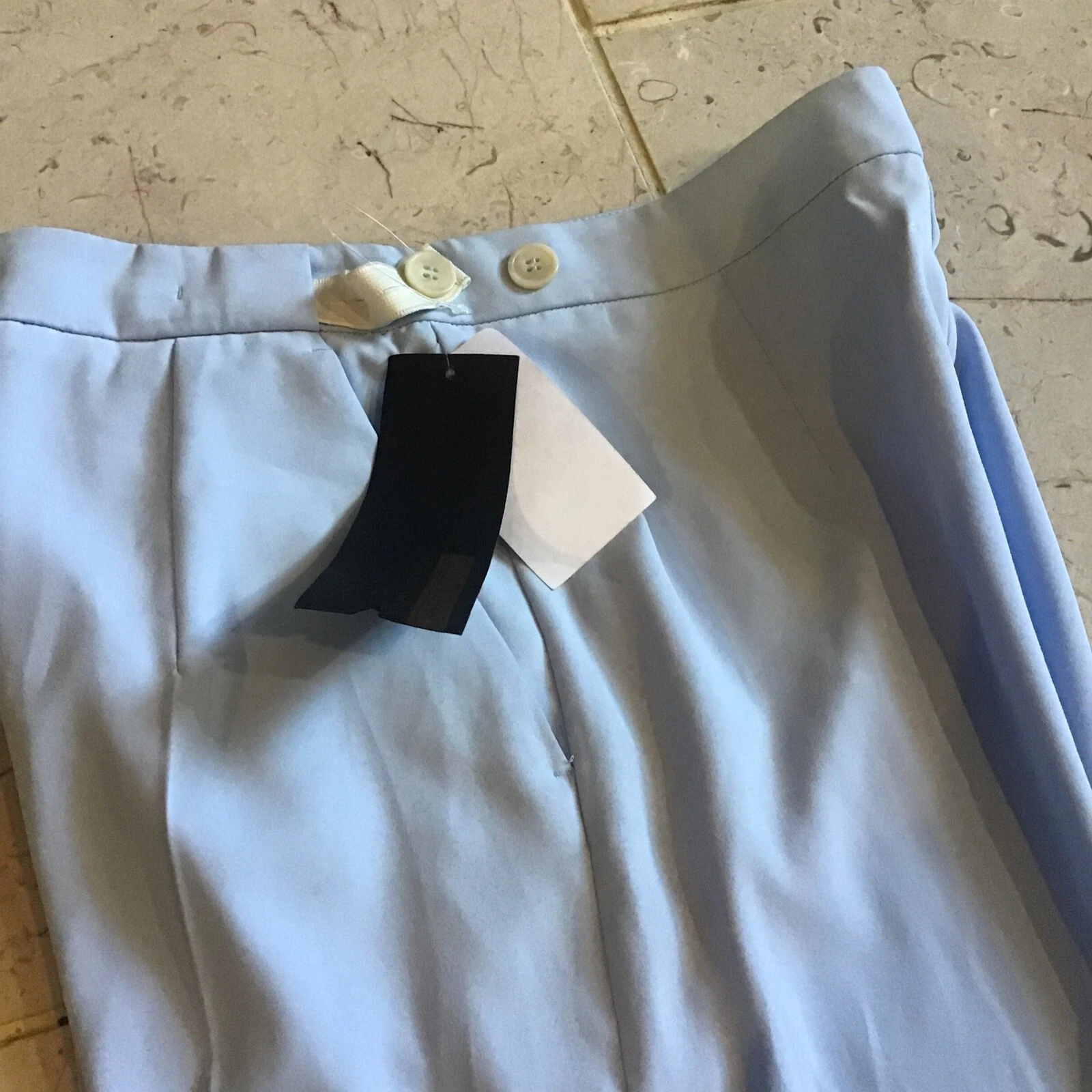 MAISON MARGIELA Nuovi pantaloni da donna blu pastello Maison Martin Margiela taglia 8 nuovi £340