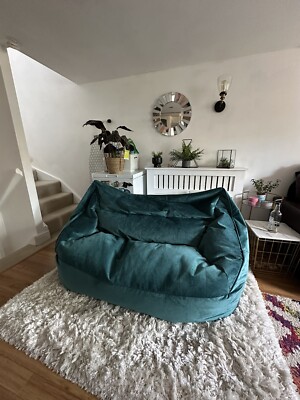 Living Room Velvet Bean Bag Sofa Velvet Bean Bag Sofa Two Seater