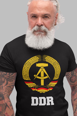Herren DDR T-Shirt coole Ostdeutschland Shirts EAST GERMANY Geschenk Ideen