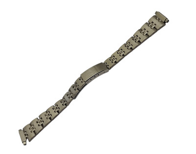 VINTAGE - ST. STEEL - WATCH BRACELET - 16 MM - NEW OLD STOCK STRAP BAND - #SKB3