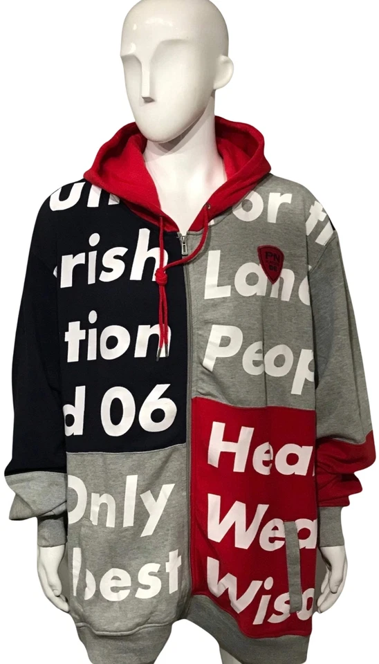 *NACIÓN PARROQUIAL* (AZUL MARINO-MULTI) ~SUDADERAS CON CAPUCHA CON CREMALLERA PARA HOMBRE~ (GRANDES Y ALTAS) Foto 2 de 4